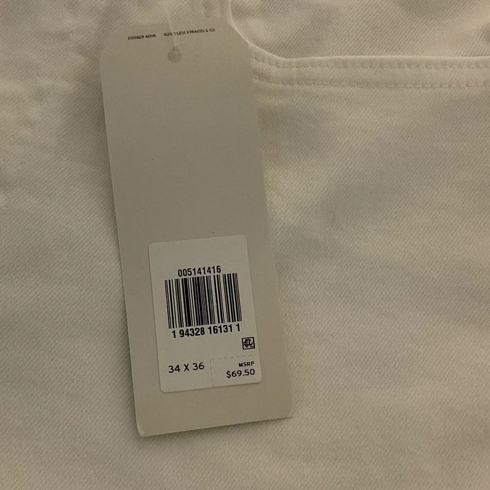 Levi's Men's Straight Jeans in White